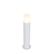 Staande-buitenlamp-wit-met-opaal-witte-kap-50-cm---Odense