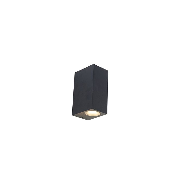 Nowoczesna lampa ścienna czarna 2-światła IP44 - Baleno