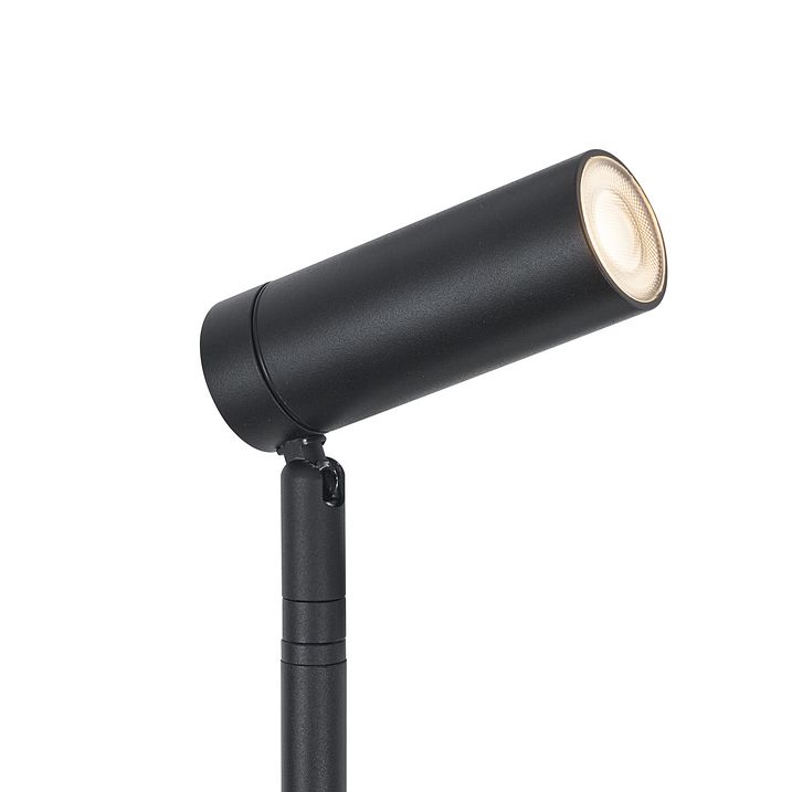 Erdspießstrahler schwarz 40cm inkl. LED Verstellbar IP65 inkl. Kabel und Stecker - Carl