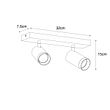 Smart-loftspot-sort-justerbar-2-lys-inkl.-2-Wifi-GU10-50mm---Jeana-Luxe