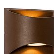 Moderne-Außenwandleuchte-Rostbraun-inkl.-LED-2-Licht-IP54---Mal