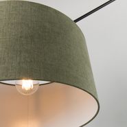 Hängelampe-schwarz-mit-Schirm-35-cm-grün-verstellbar---Blitz