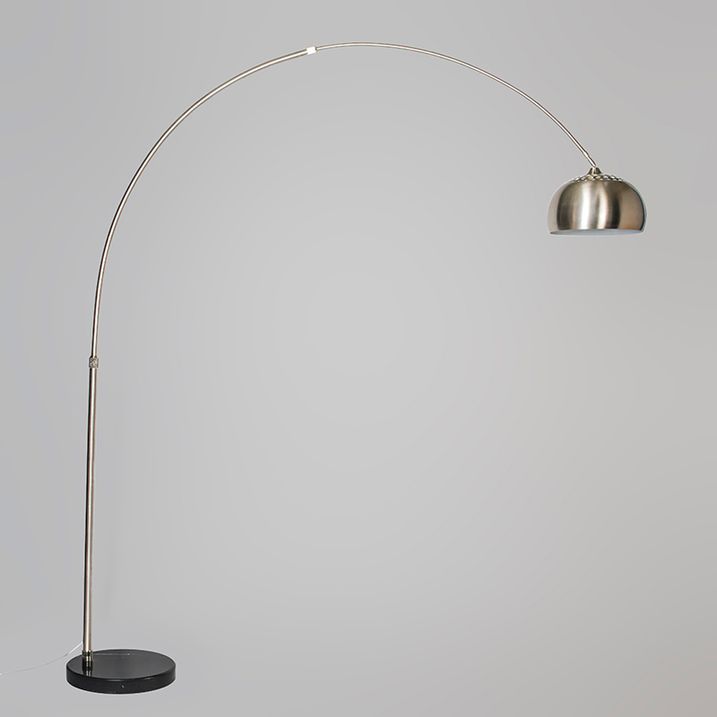 Candeeiro de Arco em Aço com Abajur em Metal 33 cm Ajustável - XXL