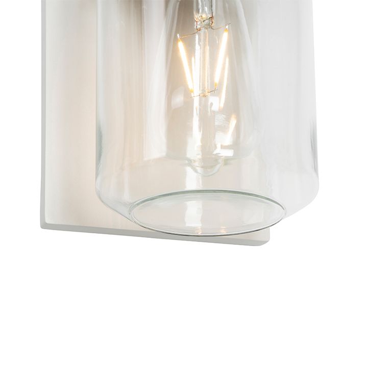 Moderná nástenná lampa biela IP54 - Marshall