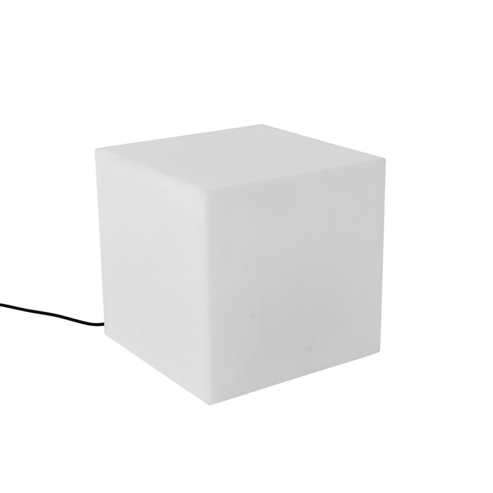 Modern Outdoor Lamp White 38 cm Square IP44 - Nura