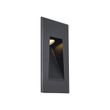 Moderné-zapustené-nástenné-svietidlo-čierne-7-cm-vrátane-LED-IP65---Trem