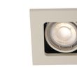 Set-of-6-Modern-Recessed-Spotlights-Beige-GU10-50mm-Adjustable-2-Lights---Qure