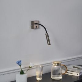 Applique murale moderne couleur canon de fusil avec port USB-C - Gosna