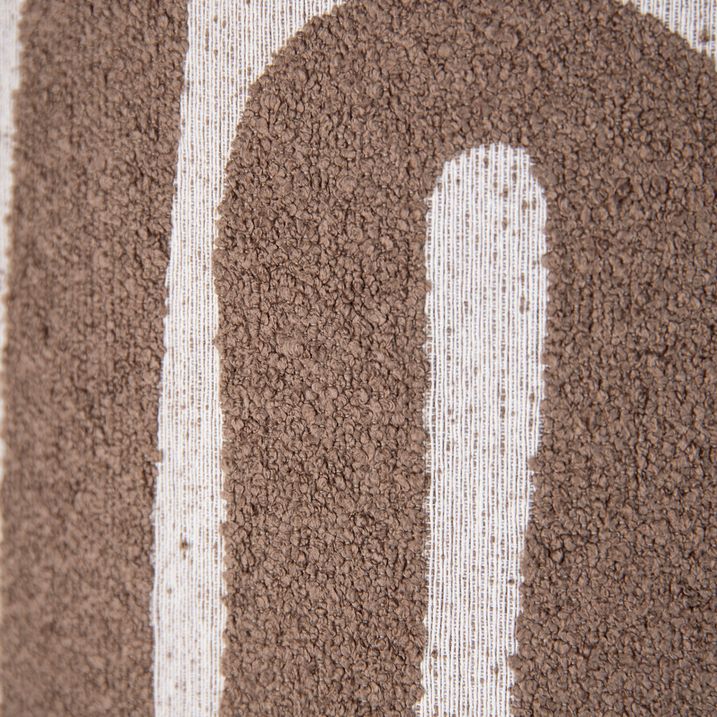 Hanglamp zwart met bruin beige kap 35cm 3-lichts - Cava
