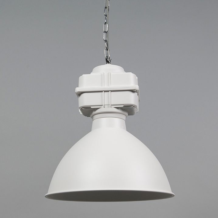 Sada 2 průmyslových závěsných lamp malých matných bílých - Sicko
