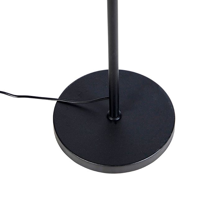 Stojací lampa černá se zlatým stínítkem 40 cm nastavitelná - Parte
