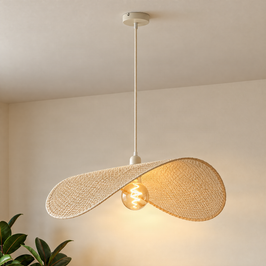 Moderna viseća svjetiljka bež 65cm - Hat