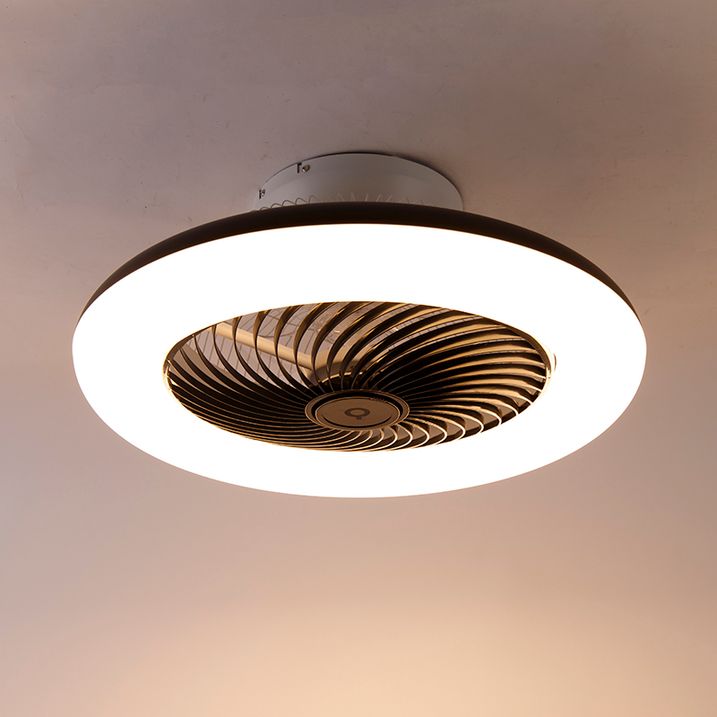 Stropní ventilátor černý 55,5 cm vč. LED stmívatelný s dálkovým ovládáním - Clima