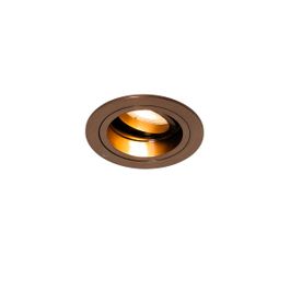 Recessed Spotlight Dark Bronze Round Swivel and Tiltable - Chuck