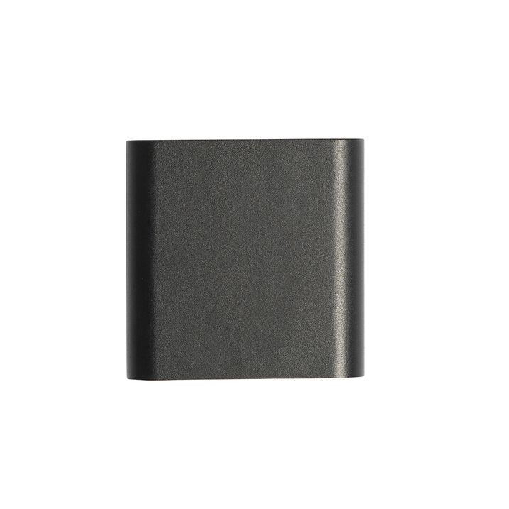 Applique murale moderne noire avec LED IP54 carrée - Evi