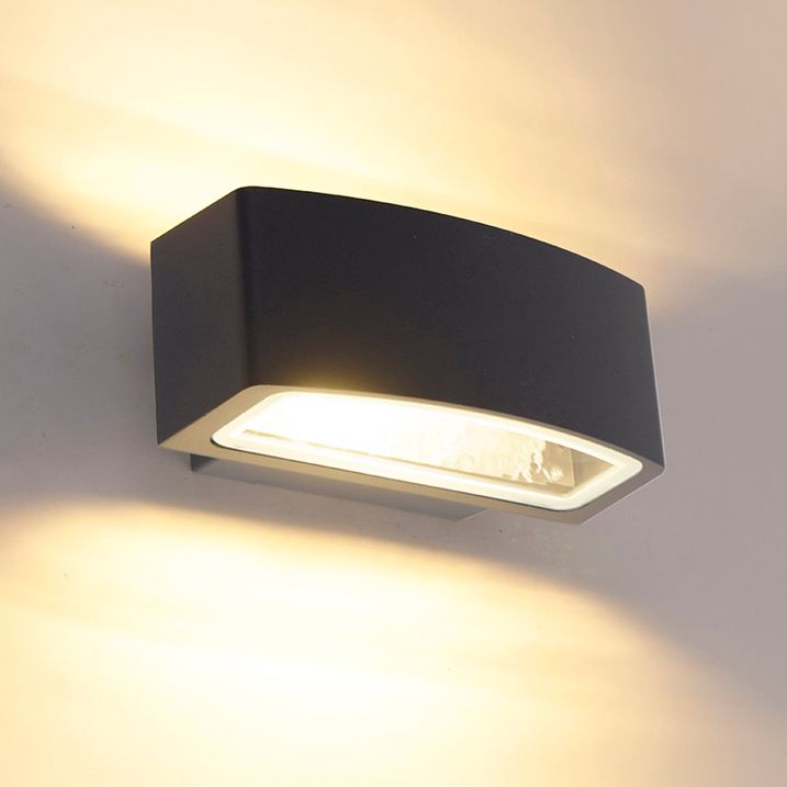 Nowoczesna lampa ścienna zewnętrzna grafitowa 14,3 cm IP44 - Latina