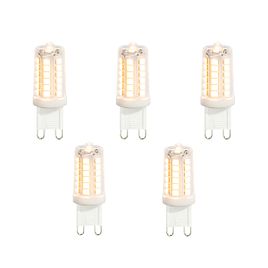 Set de 5 becuri LED G9 transparente 3,5W 480 lm 2700K