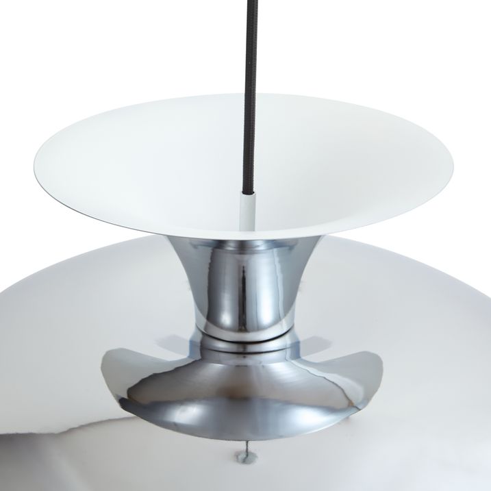 Retro hanglamp chroom 50cm - Titus