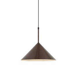 Moderne hanglamp glanzend bruin voor railsysteem 1-fase - Slimline Triangulo