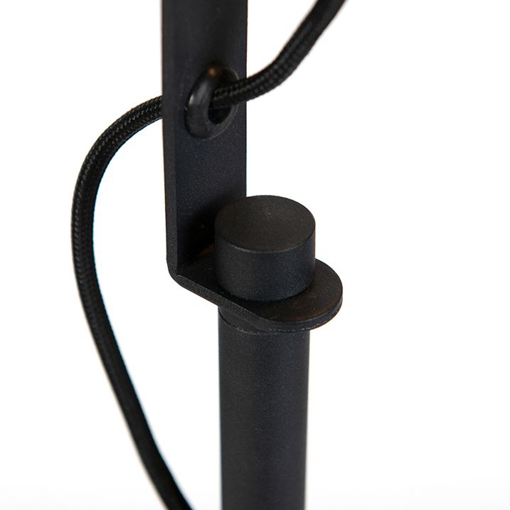 Priemyselná stojaca lampa čierna - Slide