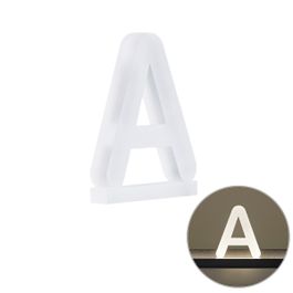 Kunststof letter A voor wandlamp Letterbox