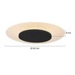 Moderne-plafondlamp-wit-met-zwart-42cm-incl.-LED---Lido