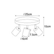 Plafoniera-moderna-neagra-ajustabila-rotunda-cu-3-lumini---Java