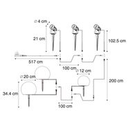 12V-система-черна-11-м-с-3-прожектора-и-3-лампи,-включително-LED-IP44---Voltaire-Pico-Luno