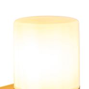 Moderne-utendørs-vegglampe-sort-med-opal-skjerm-IP44---Odense