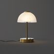 Design-pöytävalaisin-kulta-opaalilasilla-sis.-LED-himmennettävä---Joya