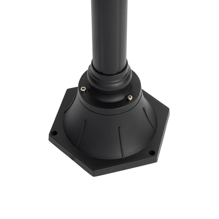 Lanterne d'extérieur classique noire 235 cm 2 lumières IP44 - Berta