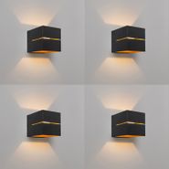 4'lü-duvar-lambası-seti-siyah-altın-rengi-9,7-cm---Transfer-Groove