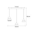 Viseća-lampa-crna-sa-moka-bojom-uklj.-LED-3-stepenasto-zatamnjivanje-3-svetla-Easylift---Witch