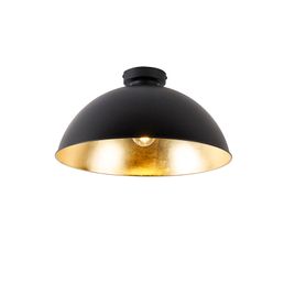 Plafonska lampa crna sa zlatom 42 cm podesiva - Magnax