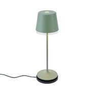 Bordlampe-grønn-inkl.-LED-IP65-oppladbar-med-ladestasjon---Bass