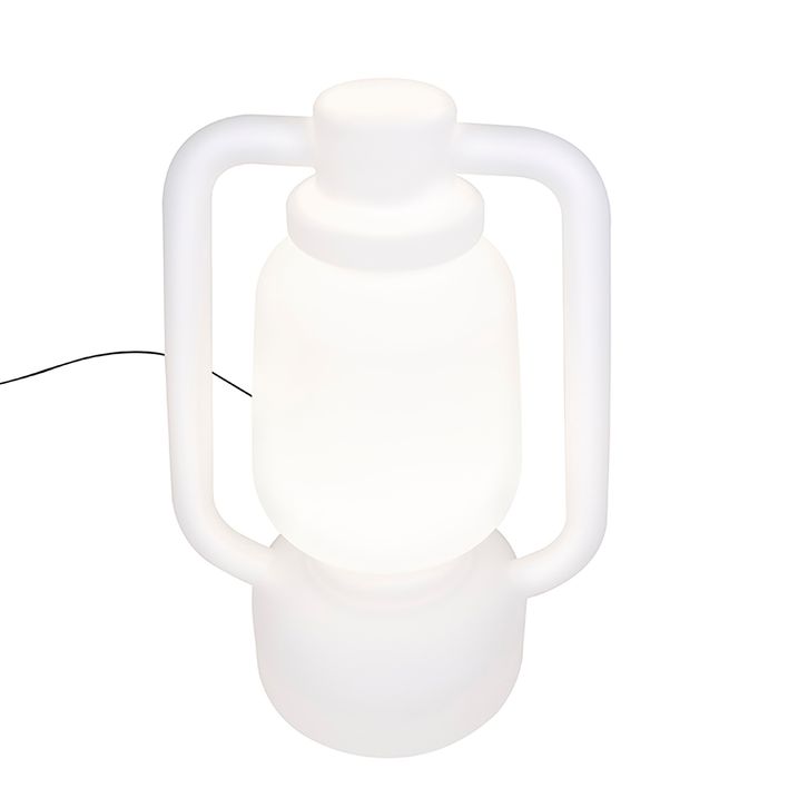 Lampă de podea inteligentă albă 110 cm inclusiv Wifi G95 - Storm Extra Large