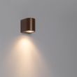 Modern-utomhusvägglampa-rostbrun-plast-oval---Baleno