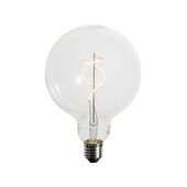 E27 Dimmable LED spirāles formas kvēldiega spuldze G125 4W 270lm 2200K