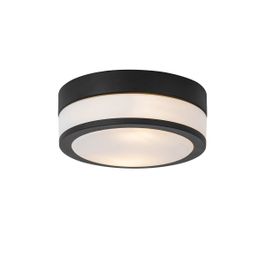 Moderne Außen-Deckenleuchte schwarz 23 cm IP44 - Flavi