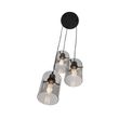 Designové-závěsné-svítidlo-černé-s-kouřovým-sklem-3-světlo---Dome