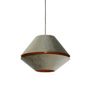 Modern-bronz-függőlámpa-dupla,-zöld-bársonyernyővel---Combi-1