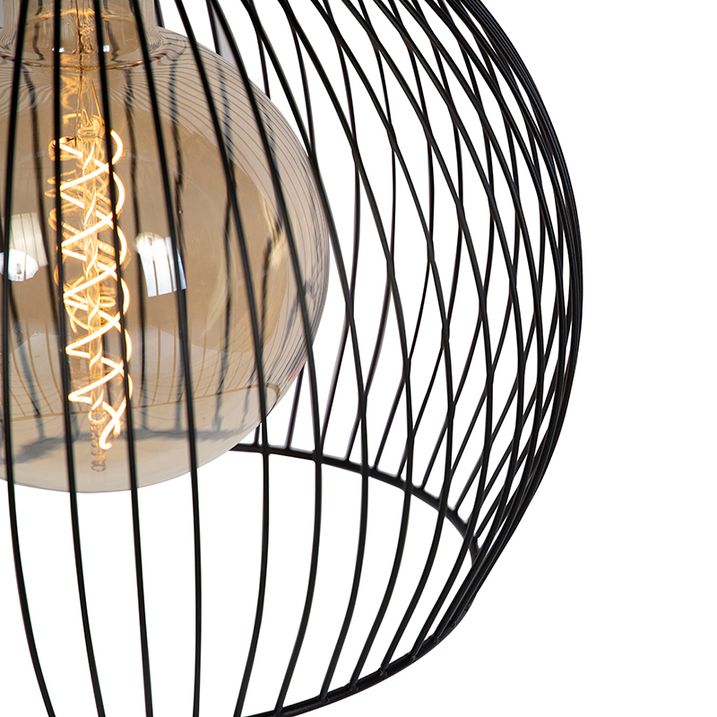 Disainiline ümmargune ripplamp must 40 cm - Dos