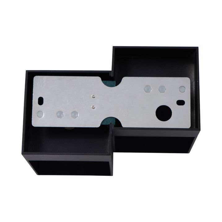 Moderne wandlamp zwart 2-lichts - Transfer Double
