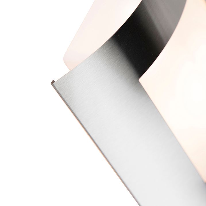 Buiten wandlamp staal IP44 schemersensor - Emmerald 