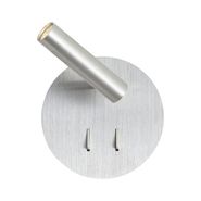 Modern-vägglampa-i-stål-inkl.-LED-med-USB-C---Croft