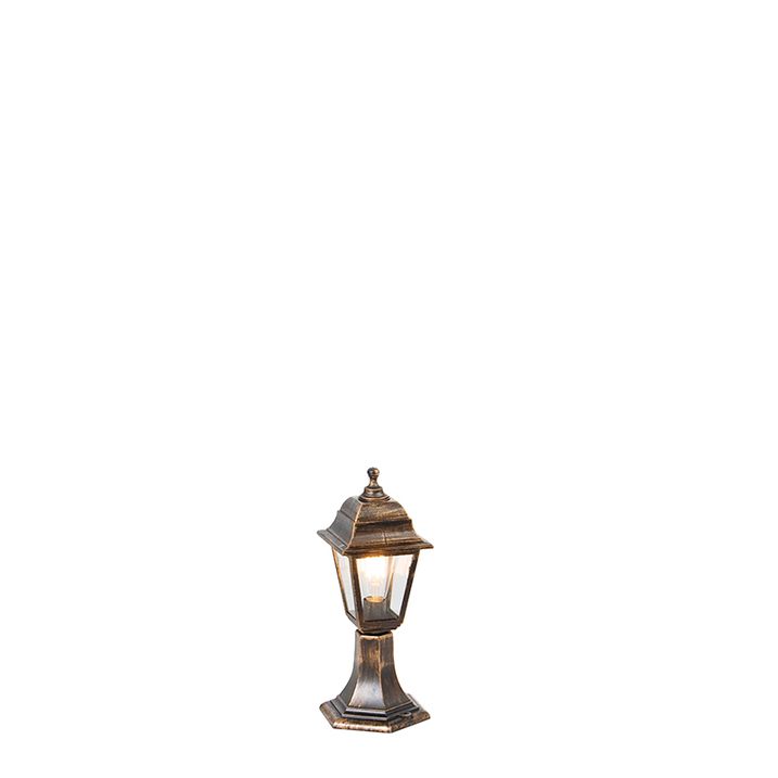Klasisks āra staba lukturis zelta 44 cm IP44 - Capital