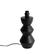 Lampe-de-table-design-en-céramique-noire-16-cm-sans-abat-jour---Alisia