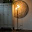 Moderná-stojaca-lampa-čierna-s-opálovým-sklom-5-svetlo---Atény
