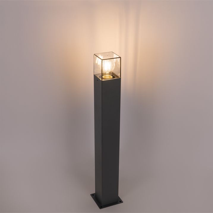 Moderná vonkajšia stojaca lampa 70 cm tmavosivá IP44 - Denmark