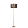 Stojacia lampa mosadz s velúrovým tienidlom hnedá 50 cm - Simplo